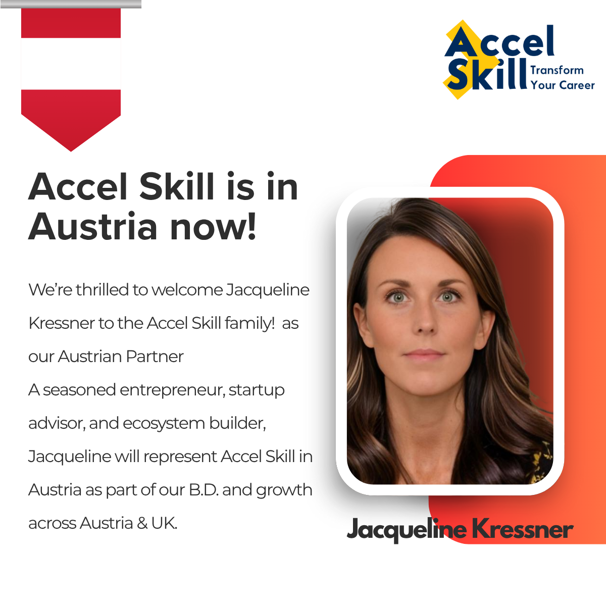 Accel Skill is in Austria now! Partnering with Jacqueline Kressner